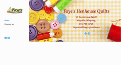 Desktop Screenshot of fayesquiltshop.com